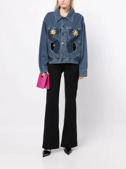 Donna AREA Giacca Denim Con Cut-out 8 Donna AREA Giacca Denim Con Cut-out -Femminile Moda Negozio 19871698 44698558 1000