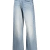 Donna R13 Jeans A Gamba Ampia Crossover