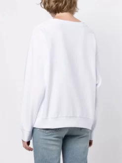 Donna Emporio Armani Felpa Con Ricamo -Femminile Moda Negozio 19882415 44765552 1000