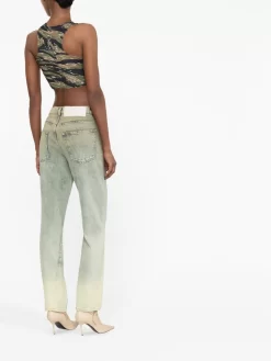 Donna Off-White Jeans Dritti Con Effetto Schiarito 8 Donna Off-White Jeans Dritti Con Effetto Schiarito -Femminile Moda Negozio 19898901 44751403 1000