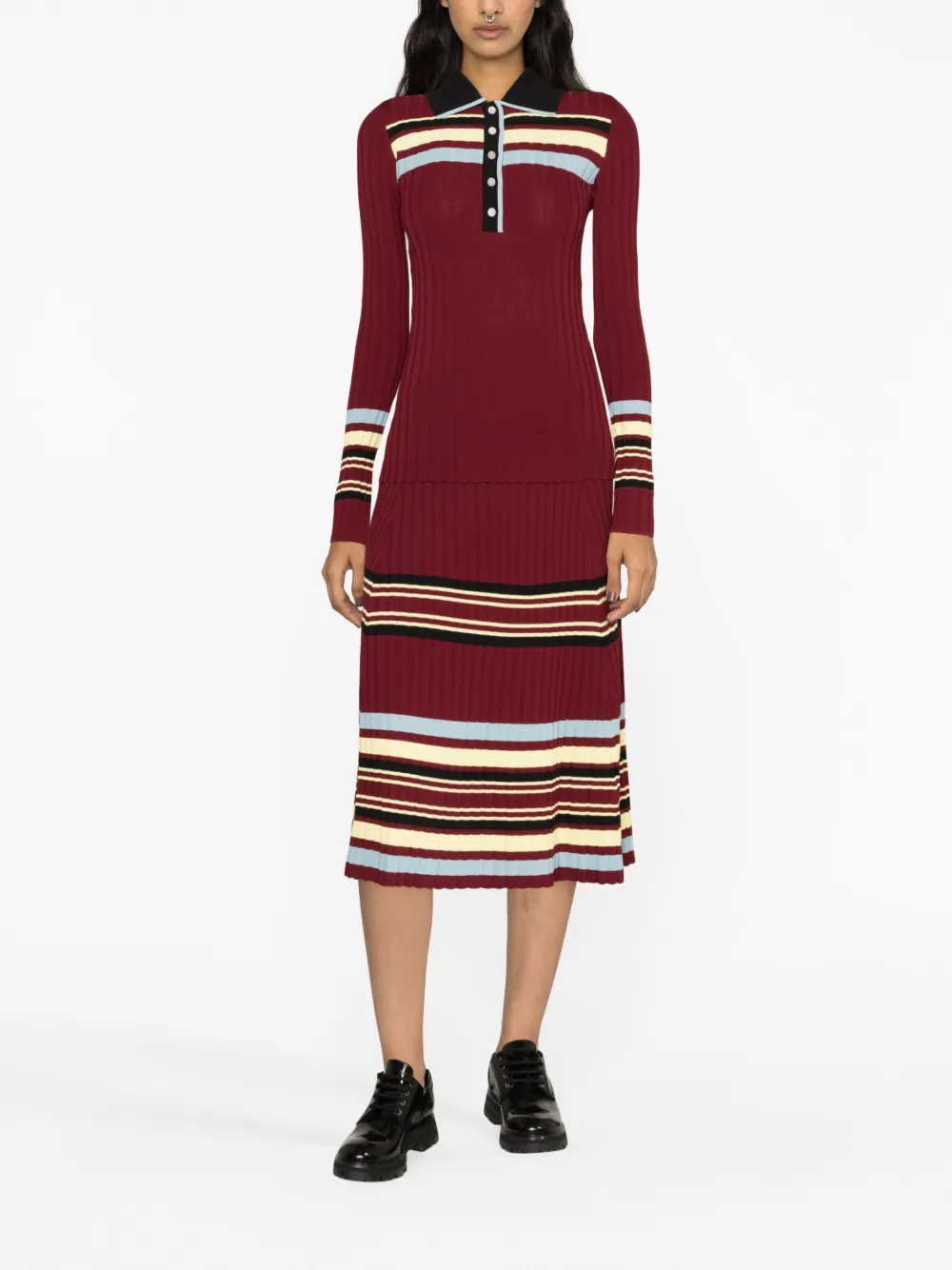 Donna Wales Bonner Wander Pleated Knitted Midi Skirt 6 Donna Wales Bonner Wander Pleated Knitted Midi Skirt - immagine 4