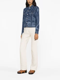 Donna PUCCI Giacca Denim Con Stampa -Femminile Moda Negozio 19908580 50268417 1000