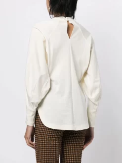 Donna Mame Kurogouchi Top A Maniche Lunghe -Femminile Moda Negozio 19933417 44860763 1000