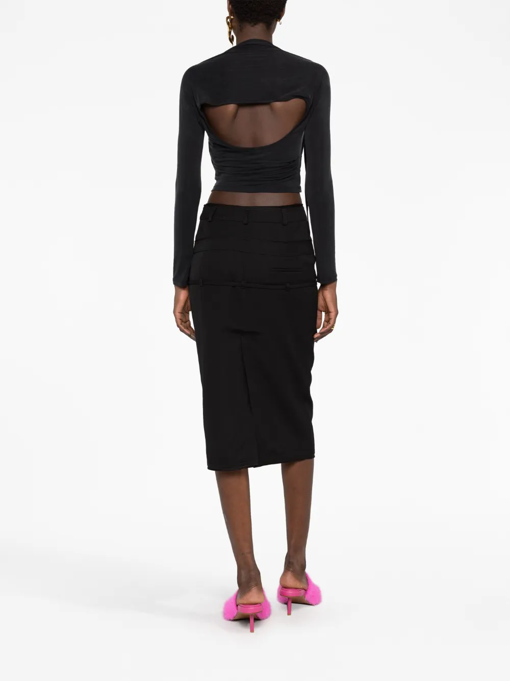 Donna Jacquemus Gonna A Matita La Jupe Caraco 6 Donna Jacquemus Gonna A Matita La Jupe Caraco - immagine 4