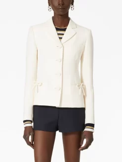 Donna Valentino Garavani Blazer Con Fiocco -Femminile Moda Negozio 19949664 50055552 1000