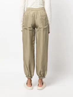 Donna Semicouture Pantaloni Crop Con Vita Elasticizzata 10 Donna Semicouture Pantaloni Crop Con Vita Elasticizzata -Femminile Moda Negozio 19980659 44952527 1000