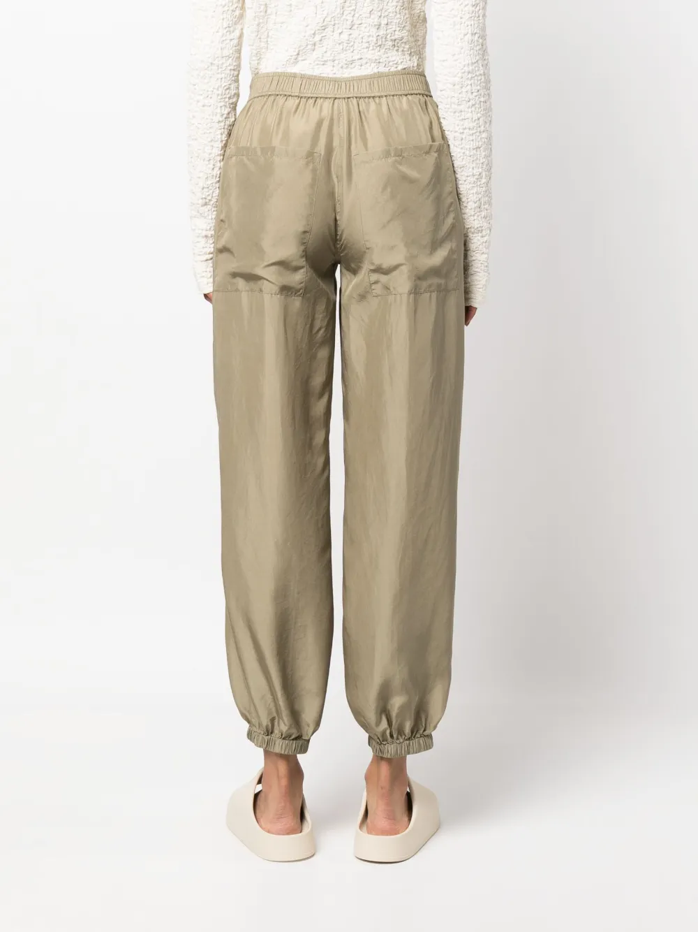 Donna Semicouture Pantaloni Crop Con Vita Elasticizzata 6 Donna Semicouture Pantaloni Crop Con Vita Elasticizzata - immagine 4