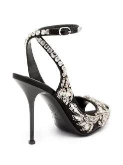 Donna Alexander McQueen Punk 105mm Ankle-strap Sandal -Femminile Moda Negozio 20010067 50349418 1000