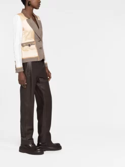 Donna Moschino Blazer Monopetto Con Design Patchwork 13 Donna Moschino Blazer Monopetto Con Design Patchwork -Femminile Moda Negozio 20018278 45011205 1000