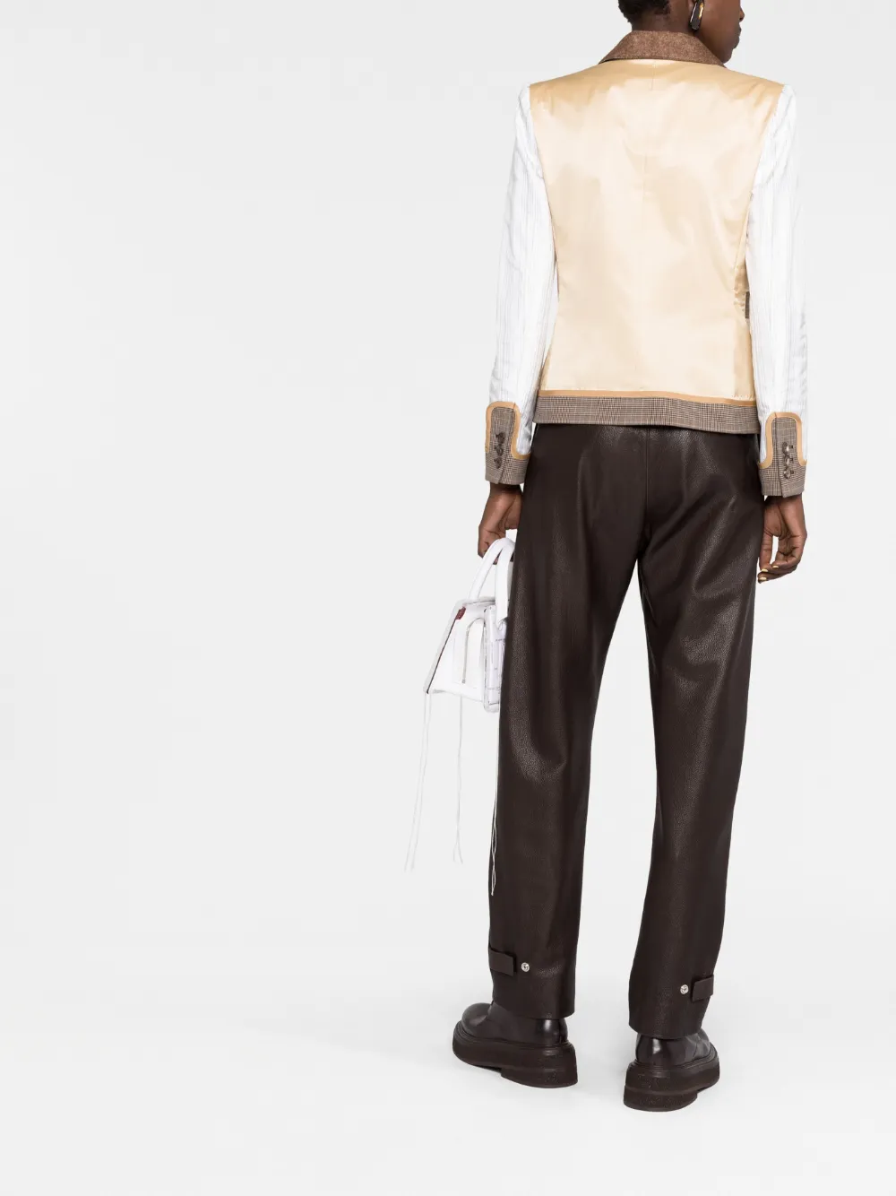 Donna Moschino Blazer Monopetto Con Design Patchwork 6 Donna Moschino Blazer Monopetto Con Design Patchwork - immagine 4