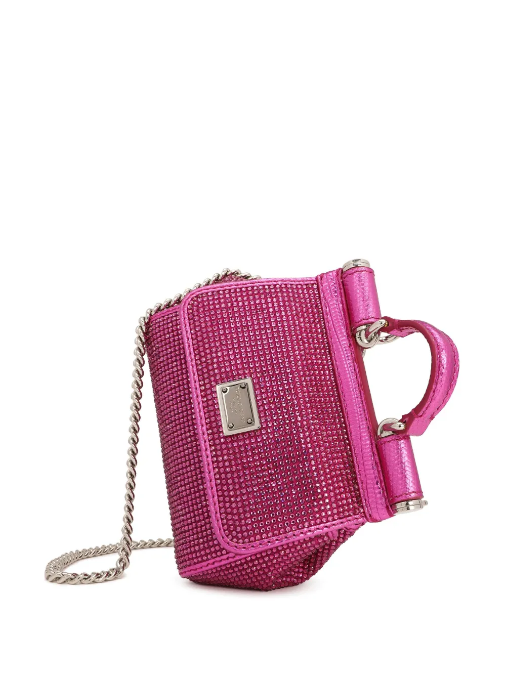 Donna Dolce & Gabbana Borsa Tote Sicily Mini Con Strass 8 Donna Dolce & Gabbana Borsa Tote Sicily Mini Con Strass - immagine 6