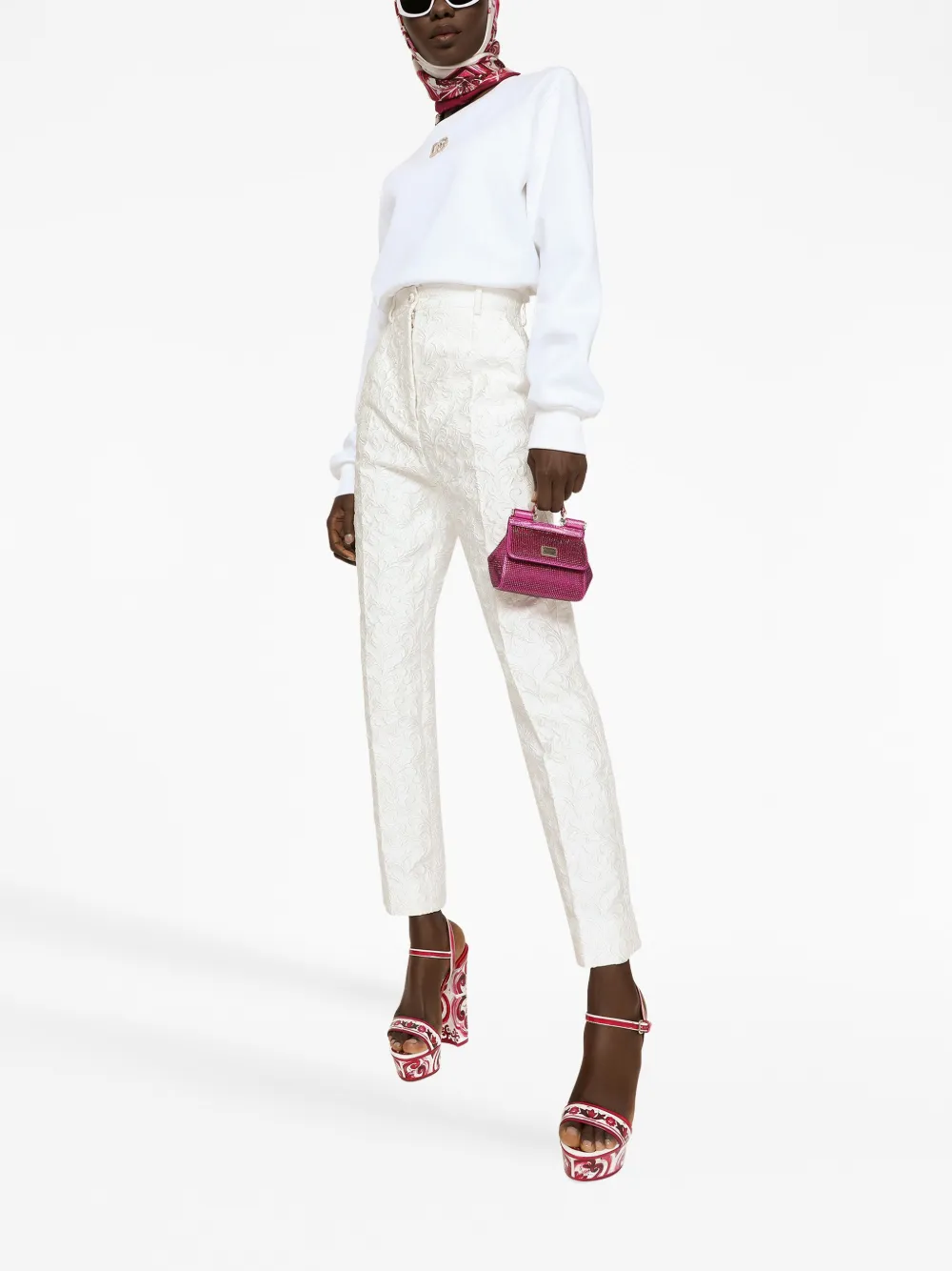 Donna Dolce & Gabbana Borsa Tote Sicily Mini Con Strass 4 Donna Dolce & Gabbana Borsa Tote Sicily Mini Con Strass - immagine 2