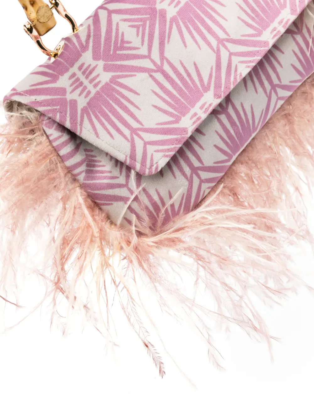 Donna La Milanesa Borsa Tote Polignano Con Bordo In Piume 6 Donna La Milanesa Borsa Tote Polignano Con Bordo In Piume - immagine 4