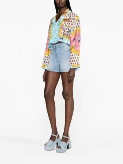 Donna Versace Shorts Denim -Femminile Moda Negozio 20066417 50544004 1000
