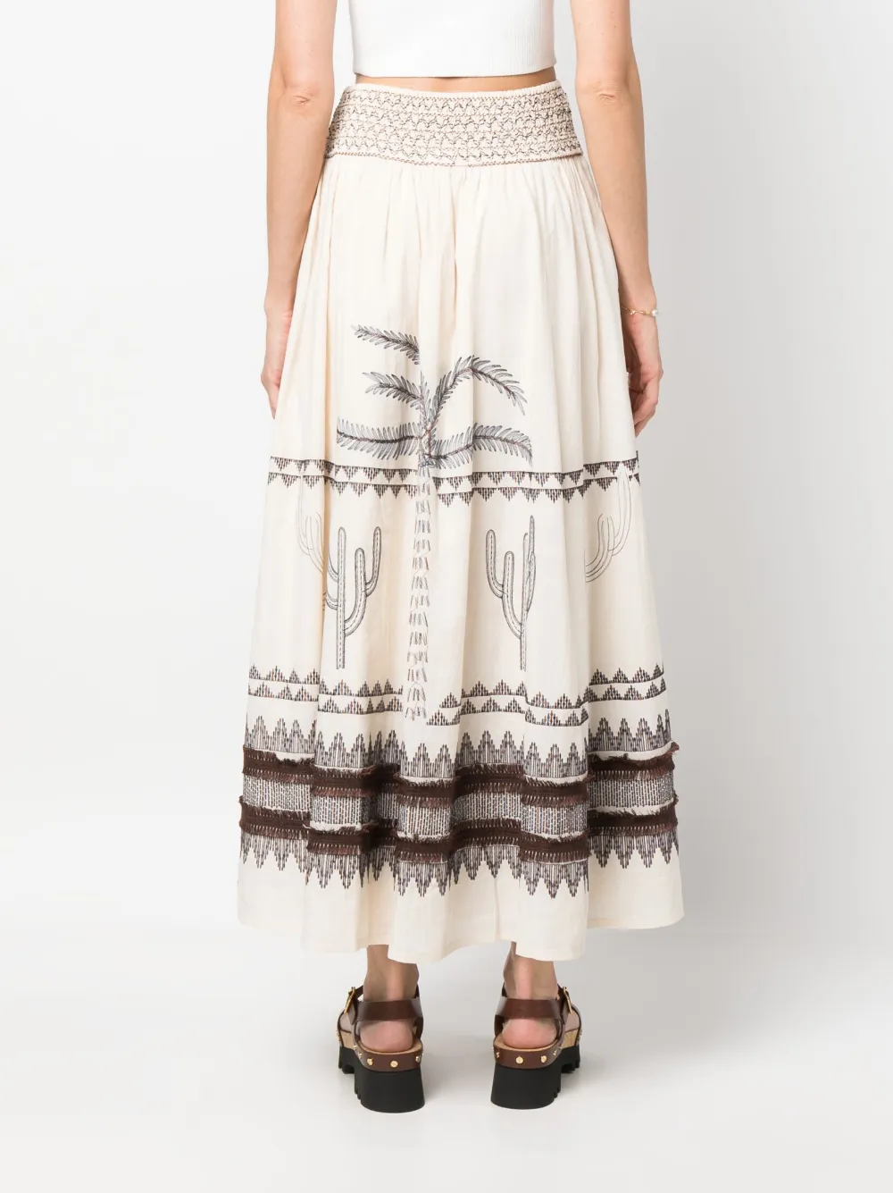 Donna Emporio Sirenuse Camicia Svasata Con Cuciture Decorative 6 Donna Emporio Sirenuse Camicia Svasata Con Cuciture Decorative - immagine 4