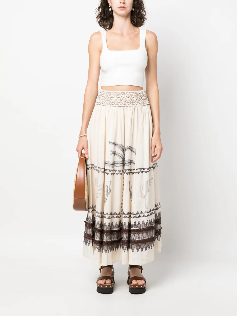 Donna Emporio Sirenuse Camicia Svasata Con Cuciture Decorative 4 Donna Emporio Sirenuse Camicia Svasata Con Cuciture Decorative - immagine 2