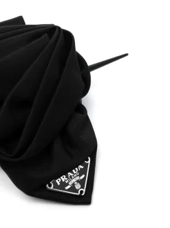 Donna Prada Spilla Per Capelli Con Placca Logo -Femminile Moda Negozio 20096019 45277793 1000