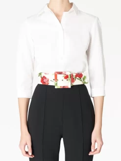 Donna Carolina Herrera Floral-print Leather Belt 9 Donna Carolina Herrera Floral-print Leather Belt -Femminile Moda Negozio 20096150 50758019 1000
