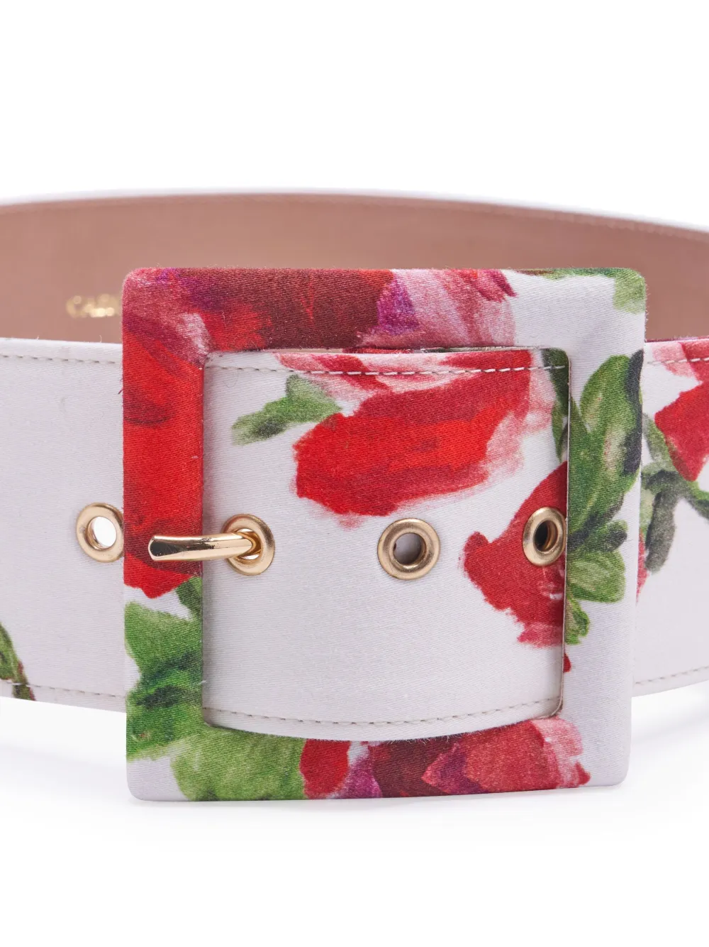 Donna Carolina Herrera Floral-print Leather Belt 5 Donna Carolina Herrera Floral-print Leather Belt - immagine 3
