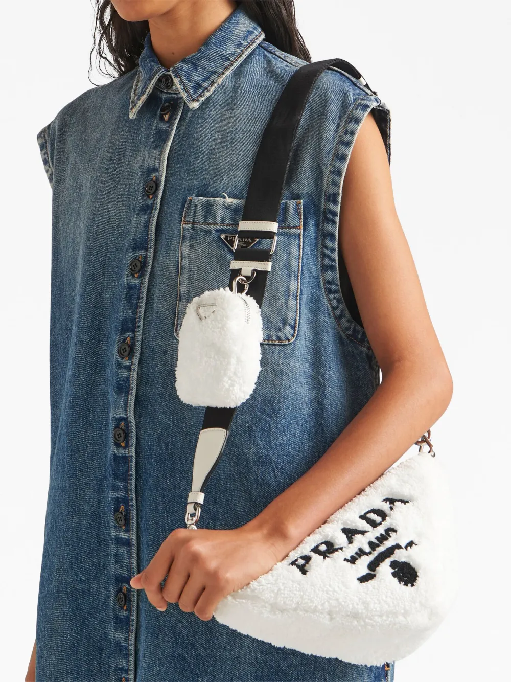 Donna Prada Borsa A Spalla Triangle 5 Donna Prada Borsa A Spalla Triangle - immagine 3