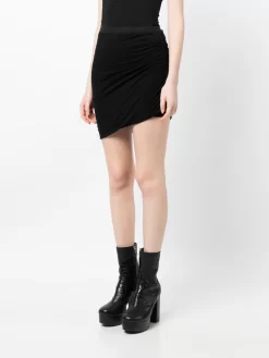 Donna Rick Owens Lilies Minigonna Asimmetrica Con Ruches -Femminile Moda Negozio 20102453 50714097 1000