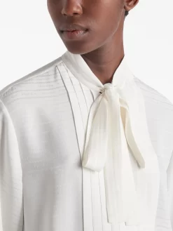 Donna Prada Camicia Con Logo -Femminile Moda Negozio 20115305 45288358 1000