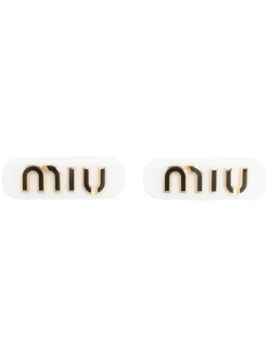 Donna Miu Miu Fermaglio Con Logo