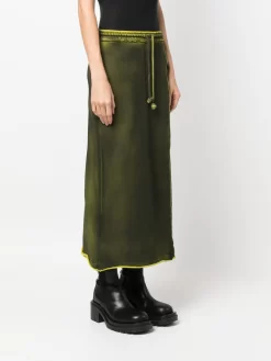 Donna Acne Studios Gonna Dritta Asimmetrica Con Frange -Femminile Moda Negozio 20152702 50774292 1000