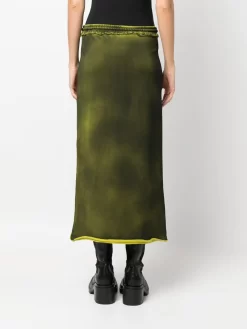 Donna Acne Studios Gonna Dritta Asimmetrica Con Frange -Femminile Moda Negozio 20152702 50774293 1000