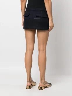 Donna Nº21 Button-detail Virgin Wool-blend Miniskirt -Femminile Moda Negozio 20167195 50802330 1000