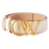 Donna Off-White Cintura Con Fibbia OW