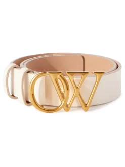 Donna Off-White Cintura Con Fibbia OW