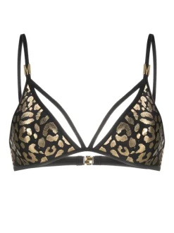 Donna Moschino Top Bikini Leopardato