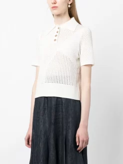 Donna ZIMMERMANN Polo Raie Mesh -Femminile Moda Negozio 20227385 50438657 1000