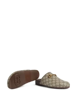 Donna Gucci Slippers Con Morsetto GG Supreme -Femminile Moda Negozio 20228003 50134356 1000