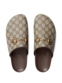 Donna Gucci Slippers Con Morsetto GG Supreme -Femminile Moda Negozio 20228003 50134357 1000