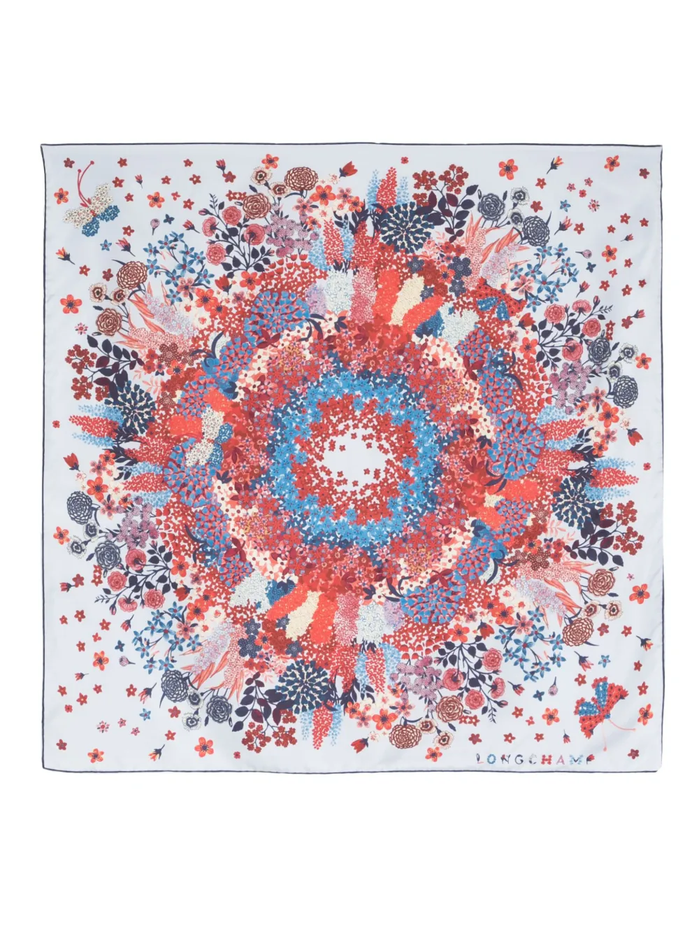 Donna Longchamp Foulard A Fiori 3 Donna Longchamp Foulard A Fiori