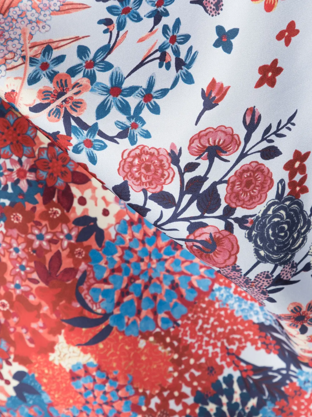 Donna Longchamp Foulard A Fiori 5 Donna Longchamp Foulard A Fiori - immagine 3