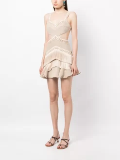 Donna PatBO Abito Corto Con Frange -Femminile Moda Negozio 20252170 50323849 1000