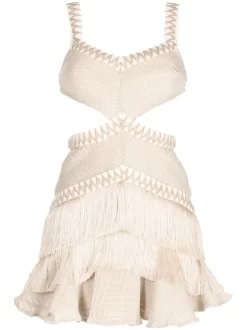 Donna PatBO Abito Corto Con Frange