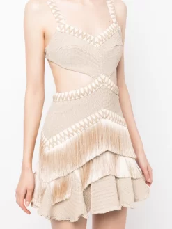 Donna PatBO Abito Corto Con Frange -Femminile Moda Negozio 20252170 50323867 1000