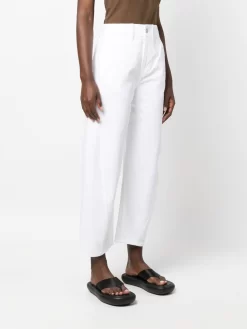 Donna Studio Nicholson Pantaloni Dritti A Vita Media -Femminile Moda Negozio 20274531 50341512 1000