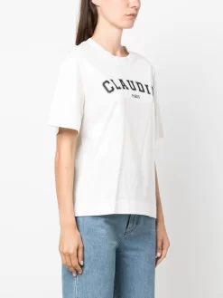 Donna Claudie Pierlot T-shirt Con Stampa -Femminile Moda Negozio 20287235 50580544 1000