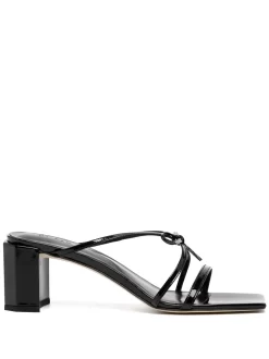 Donna BY FAR Sandali Con Nodo Frontale 65mm