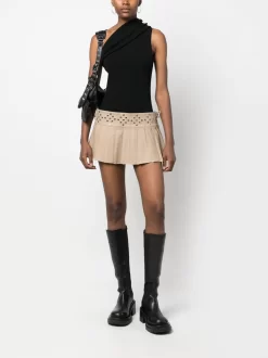 Donna Ludovic De Saint Sernin Minigonna Denim Plissettata -Femminile Moda Negozio 20308051 50683422 1000