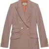Donna Gucci Blazer Doppiopetto GG Con Motivo Jacquard 1 Donna Gucci Blazer Doppiopetto GG Con Motivo Jacquard -Femminile Moda Negozio 20309236 50289238 1000
