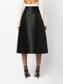 Donna Alberta Ferretti Gonna Midi Con Pieghe -Femminile Moda Negozio 20325642 50815321 1000