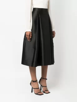 Donna Alberta Ferretti Gonna Midi Con Pieghe -Femminile Moda Negozio 20325642 50815322 1000