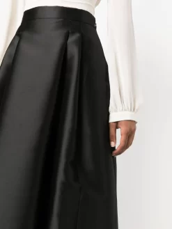 Donna Alberta Ferretti Gonna Midi Con Pieghe -Femminile Moda Negozio 20325642 50815326 1000