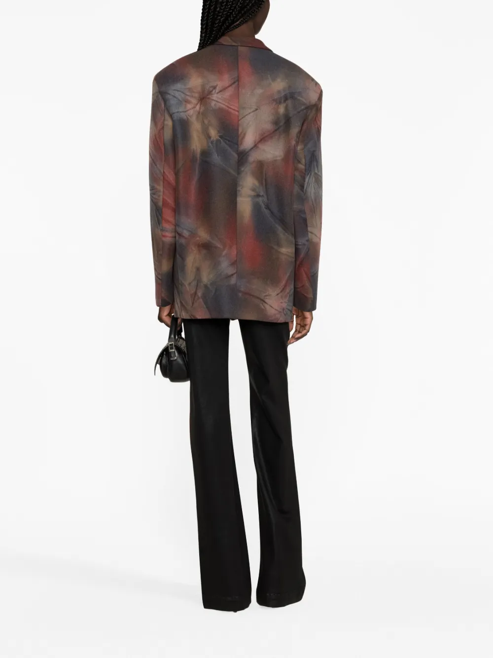 Donna The Attico Blazer Oversize Glen Con Fantasia Tie-dye 5 Donna The Attico Blazer Oversize Glen Con Fantasia Tie-dye - immagine 3